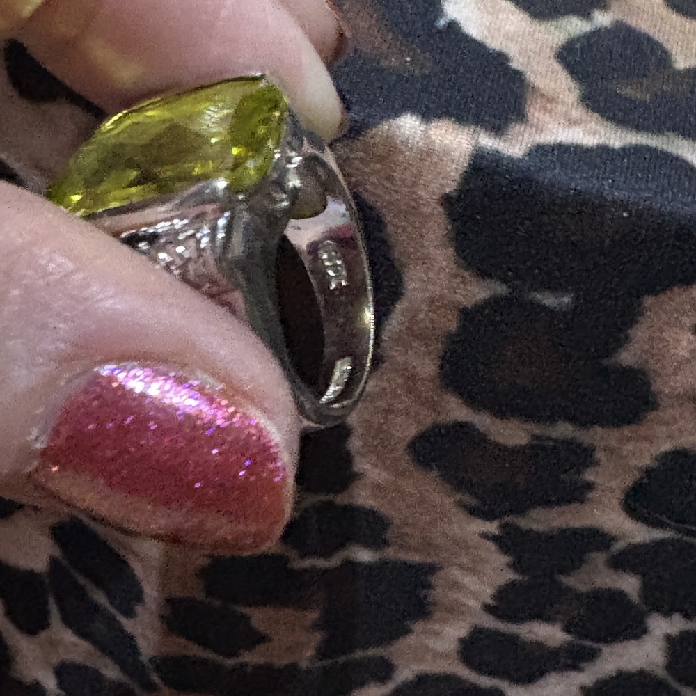 Source Unknown Citrine Silver Ring - image 4